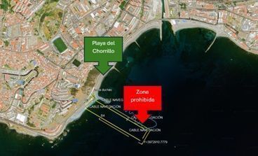 Capitanía Marítima excluye de la navegación la zona de obras del cable eléctrico