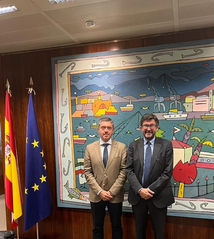 El presidente del puerto de Ceuta analiza con Puertos del Estado el plan de empresa