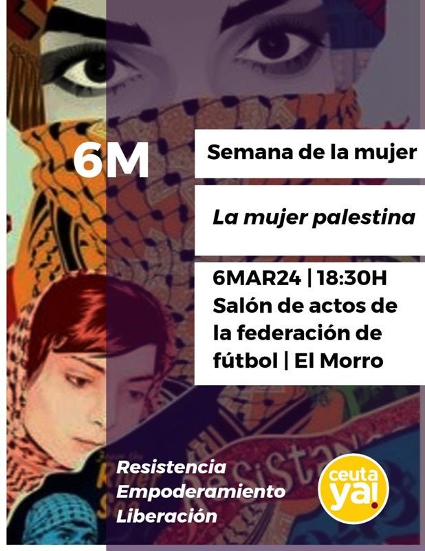 Ceuta Ya! dedica un acto a la figura de la mujer palestina