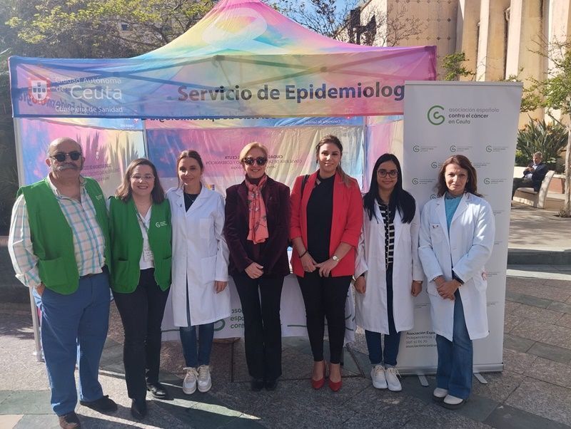 Nabila Benzina, promueve el programa de cribado de cáncer de colon en Ceuta