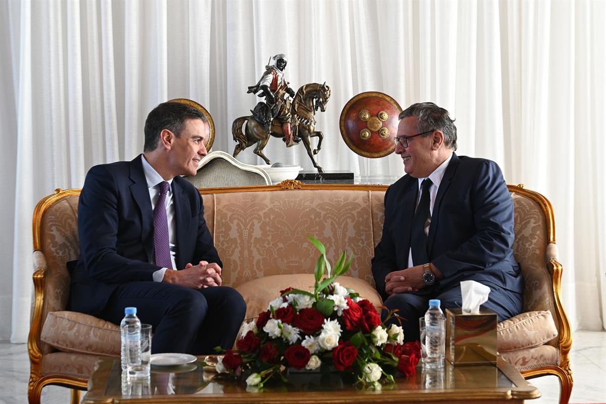 Pedro Sánchez elogia el modelo de "vecindad constructiva" de España y Marruecos. Imagen: Moncloa