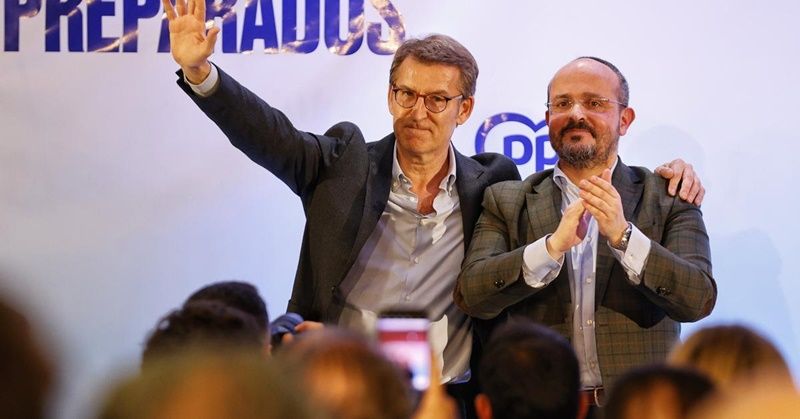 Feijóo lanza la campaña del PP en Cataluña enfocándose en detener el independentismo y respaldando a Alejandro Fernández 