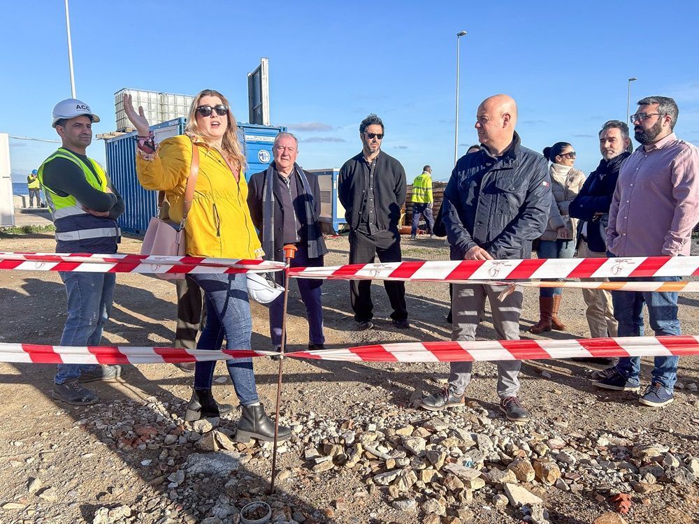 El PSOE visita las obras de la nueva sede del Banco de Alimentos de Ceuta