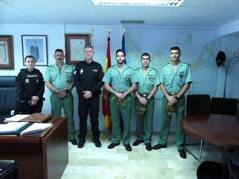 Reconocen la labor de tres militares que salvaron la vida a dos menores marroquíes