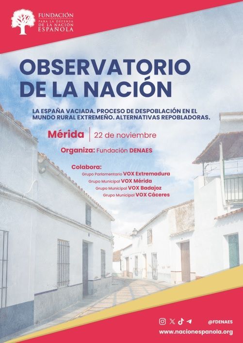 El IV Observatorio de la Nación aborda en Mérida los retos de la España vaciada y las alternativas repobladoras
