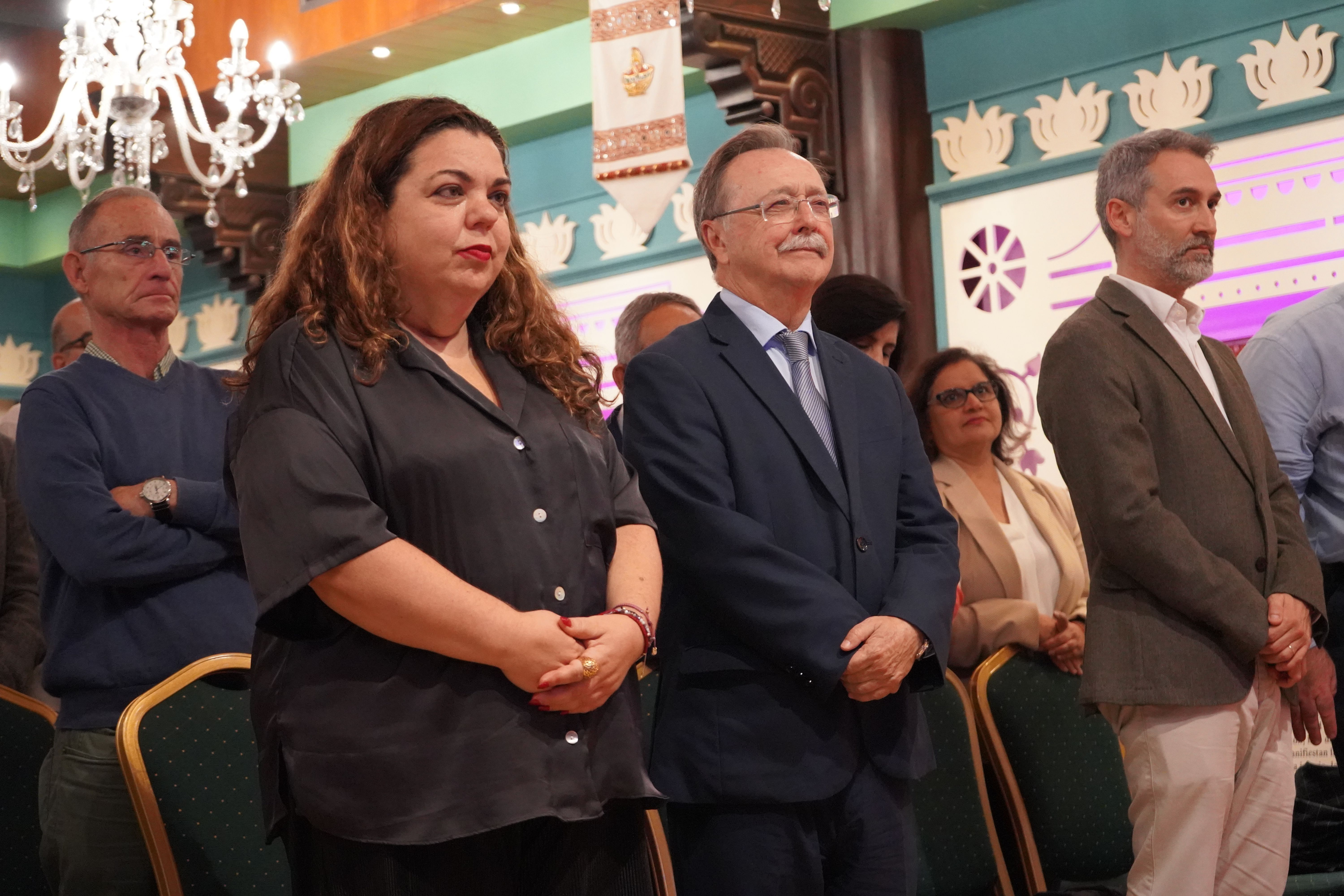 Cristina Prez junto a Vivas durante la ceremonia