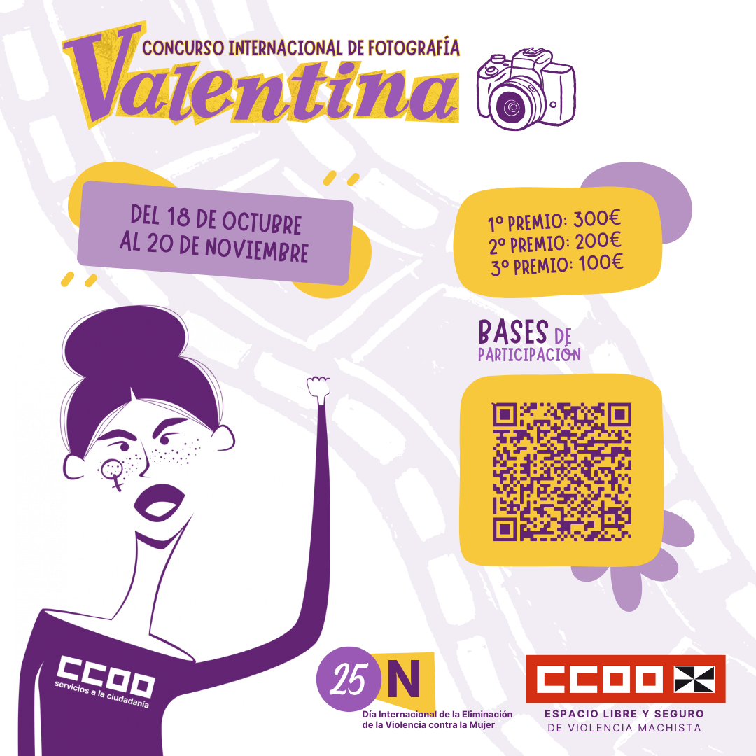 CCOO presenta las bases del concurso internacional fotográfico “Valentina”