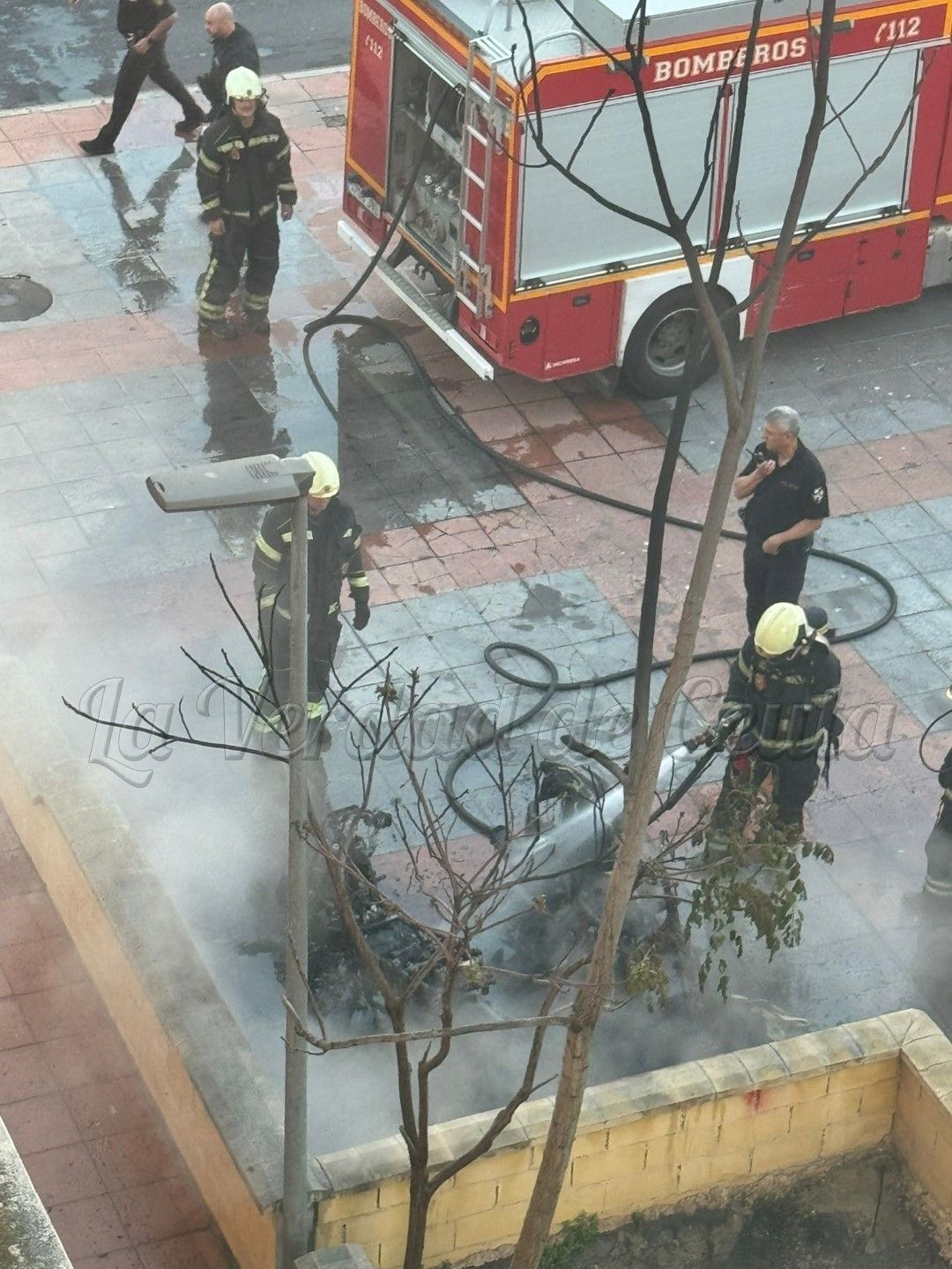 Incendio motos Avenida Espana 3