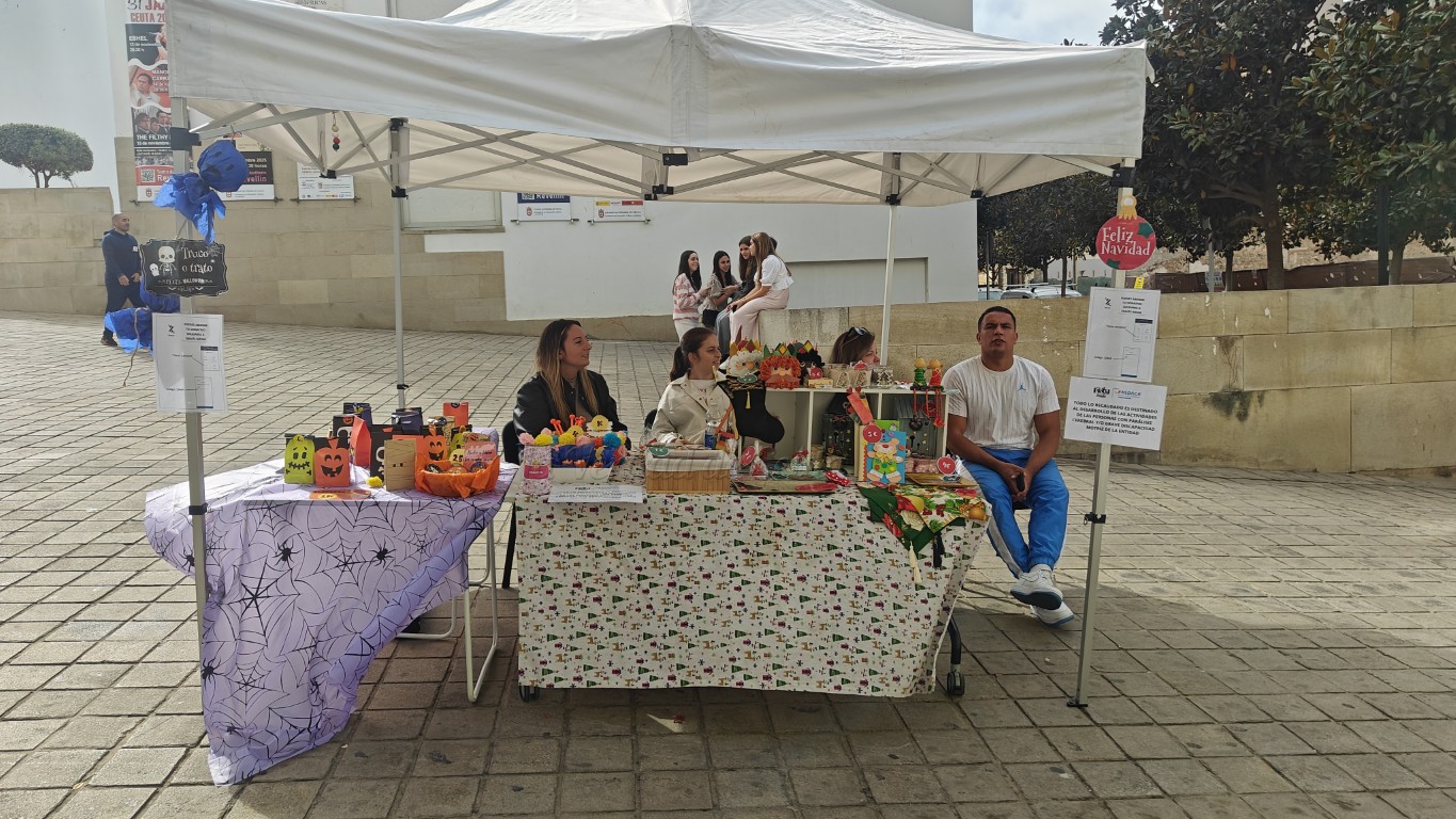 PROI lleva su arte a la calle con un mercadillo solidario para apoyar sus terapias inclusivas