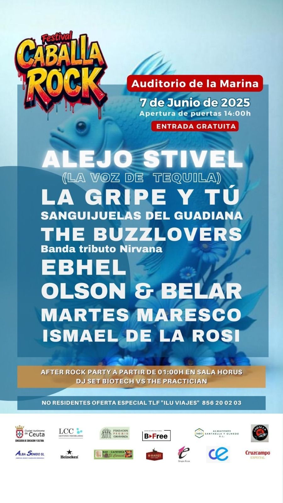 El festival “Caballa Rock” se celebrará el 7 de junio con ocho bandas en el escenario