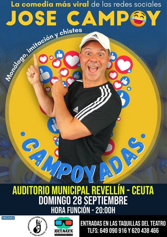 El Coro de Ceuta presenta una noche de monólogos con la presencia de José Campoy