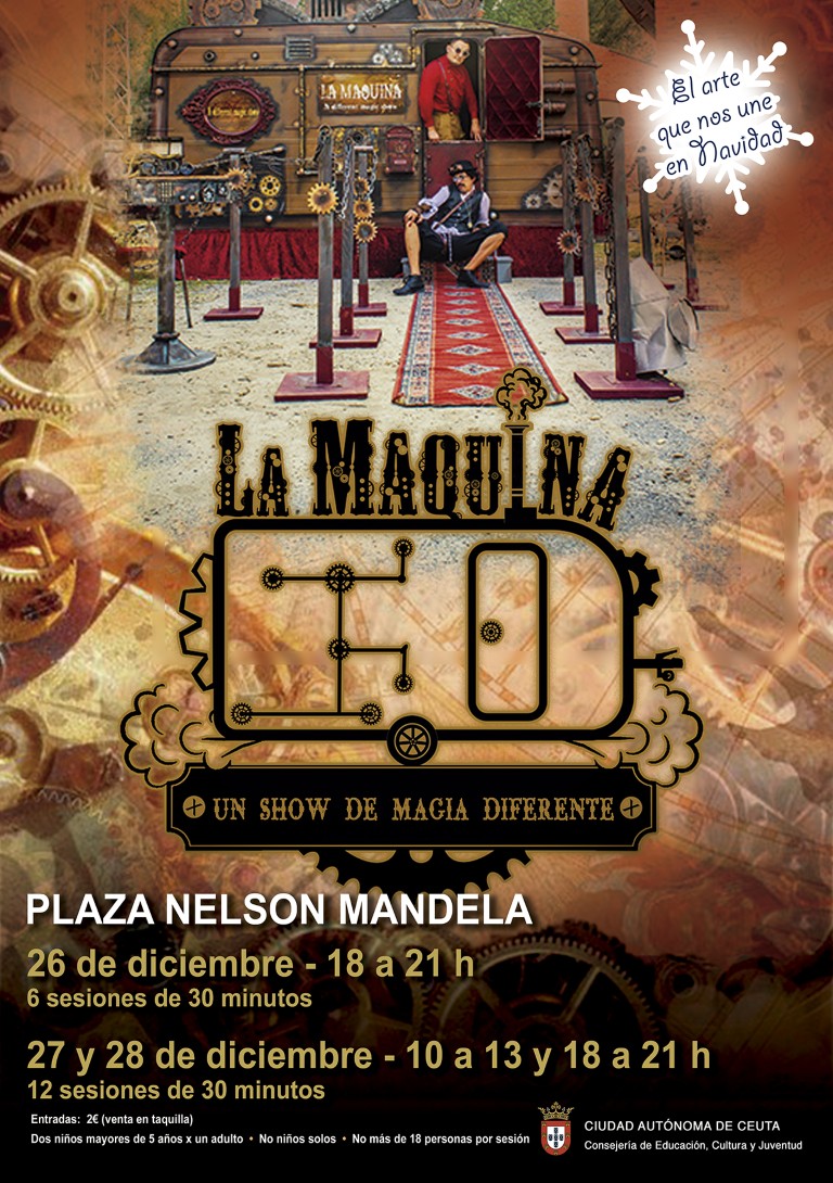 Se suspenden las sesiones de hoy del espectáculo de magia “La máquina” por el mal tiempo
