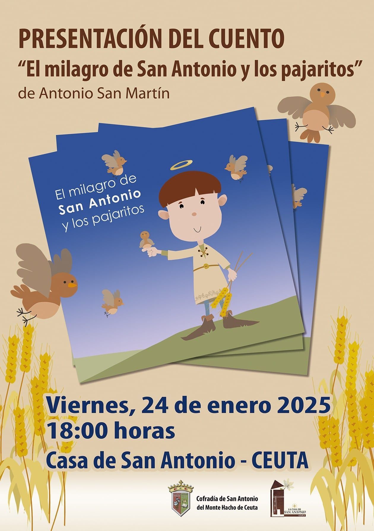 Este viernes se presenta un cuento sobre San Antonio