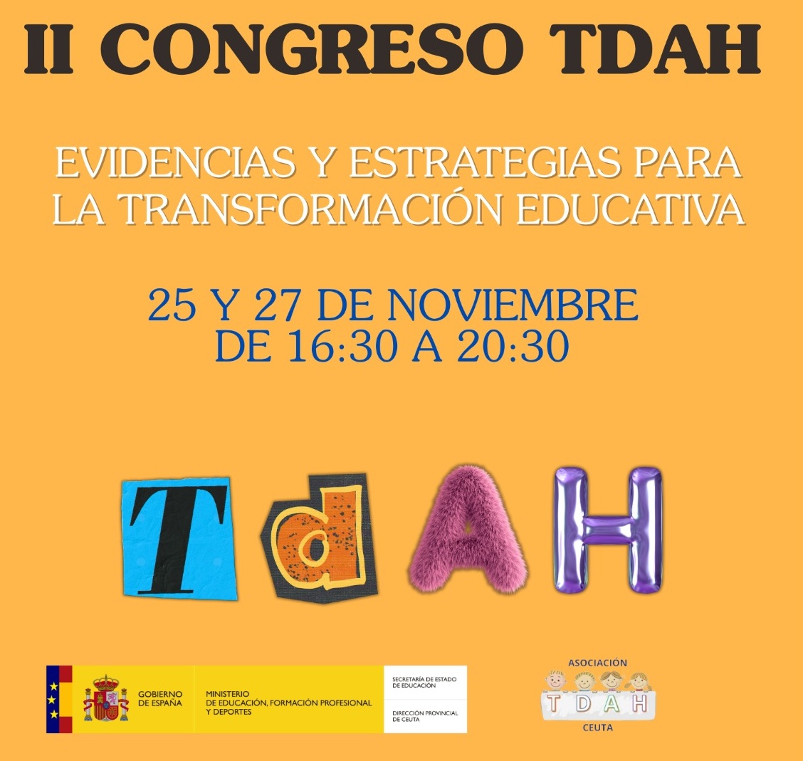 Ceuta impulsa la formación docente con el II Congreso Tdah del 25 al 27 de noviembre