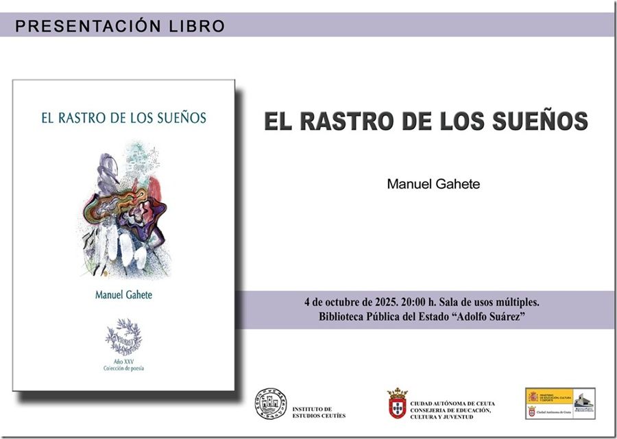 El IEC programa la presentación del libro “El rastro de los sueños”