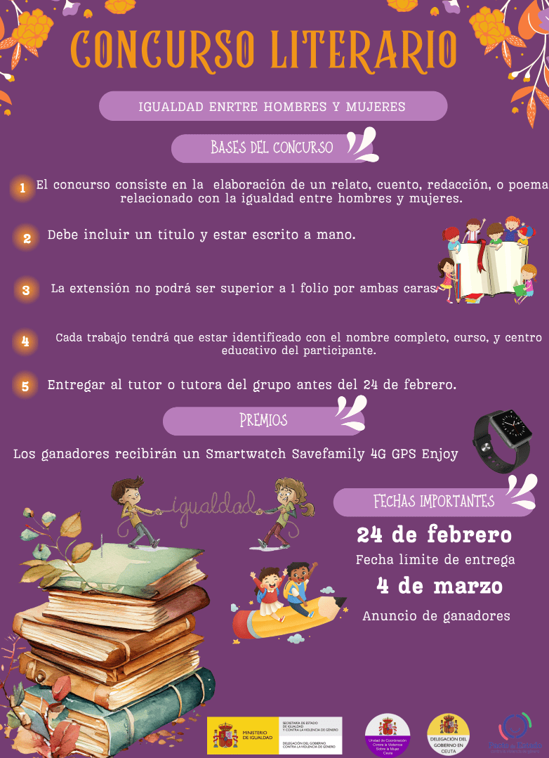Convocado un concurso escolar sobre igualdad entre hombres y mujeres