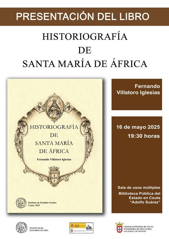Este viernes se presenta el libro “Historiografía de Santa María de África”