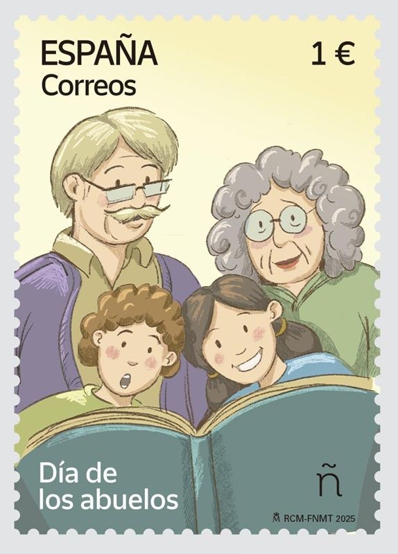 Correos conmemora el Día de los Abuelos con la emisión de un nuevo sello 