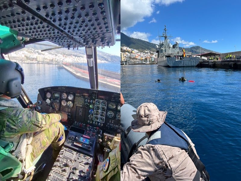 La Armada concluye un ejercicio de acción en la mar en la lucha contra el narcotráfico