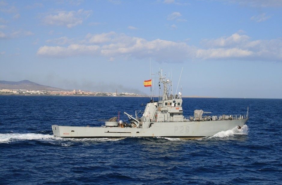 El patrullero Medas sale de nuevo a la mar para labores de vigilancia