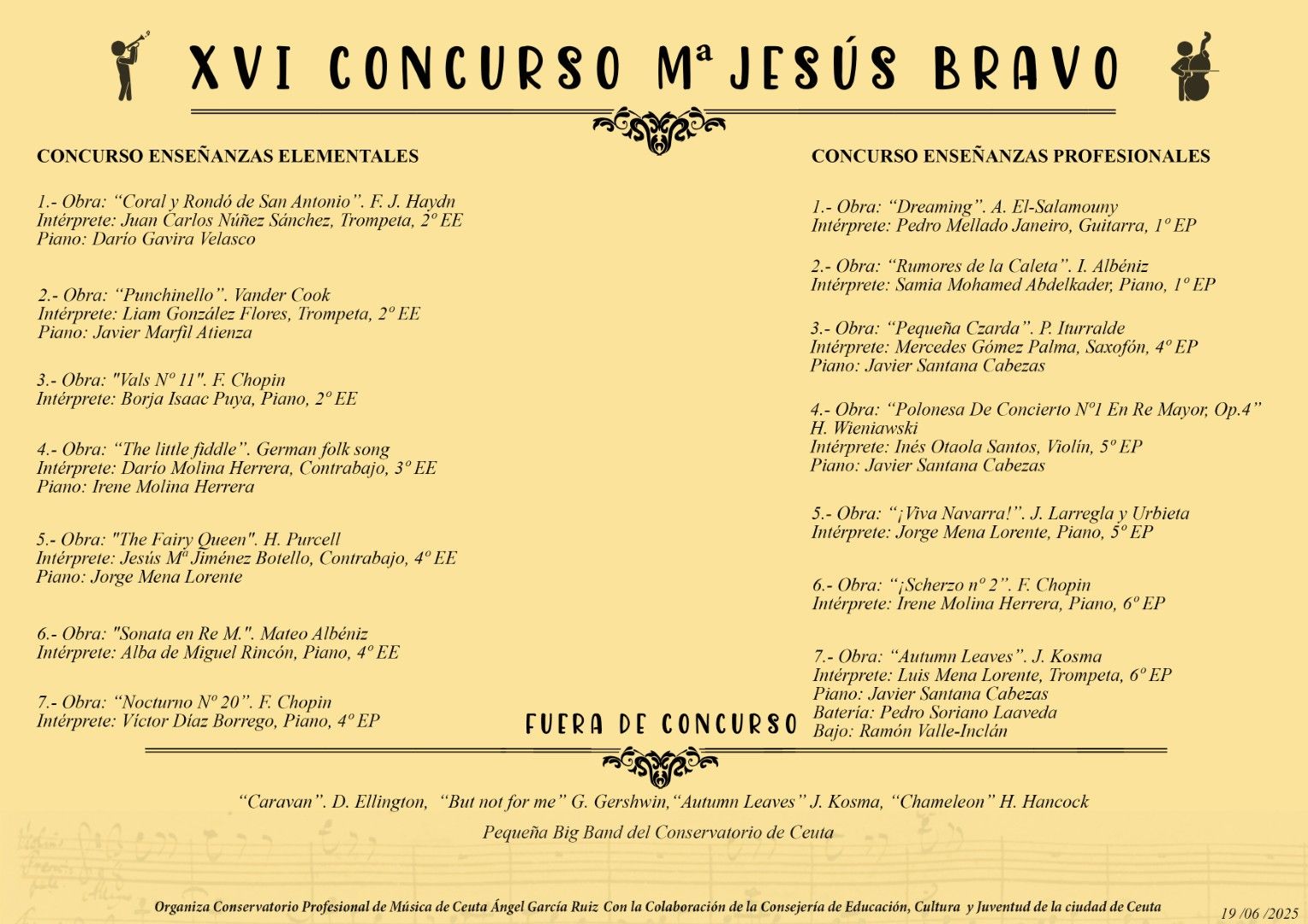 Concurso conservatorio 2025