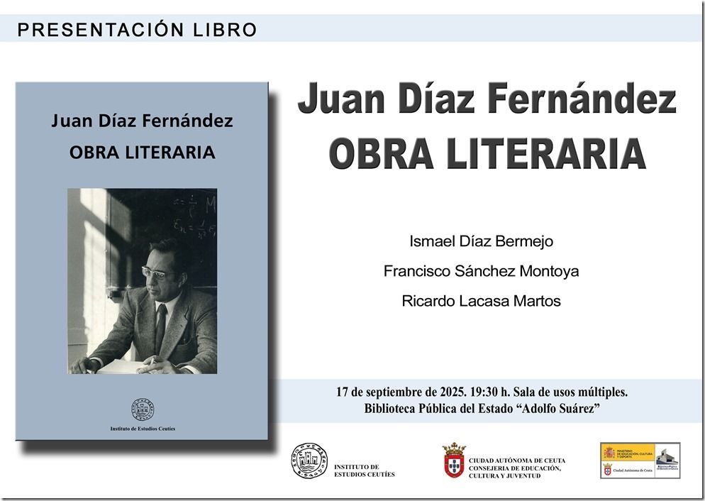 El IEC presentará el próximo miércoles un libro dedicado a Juan Díaz Fernández