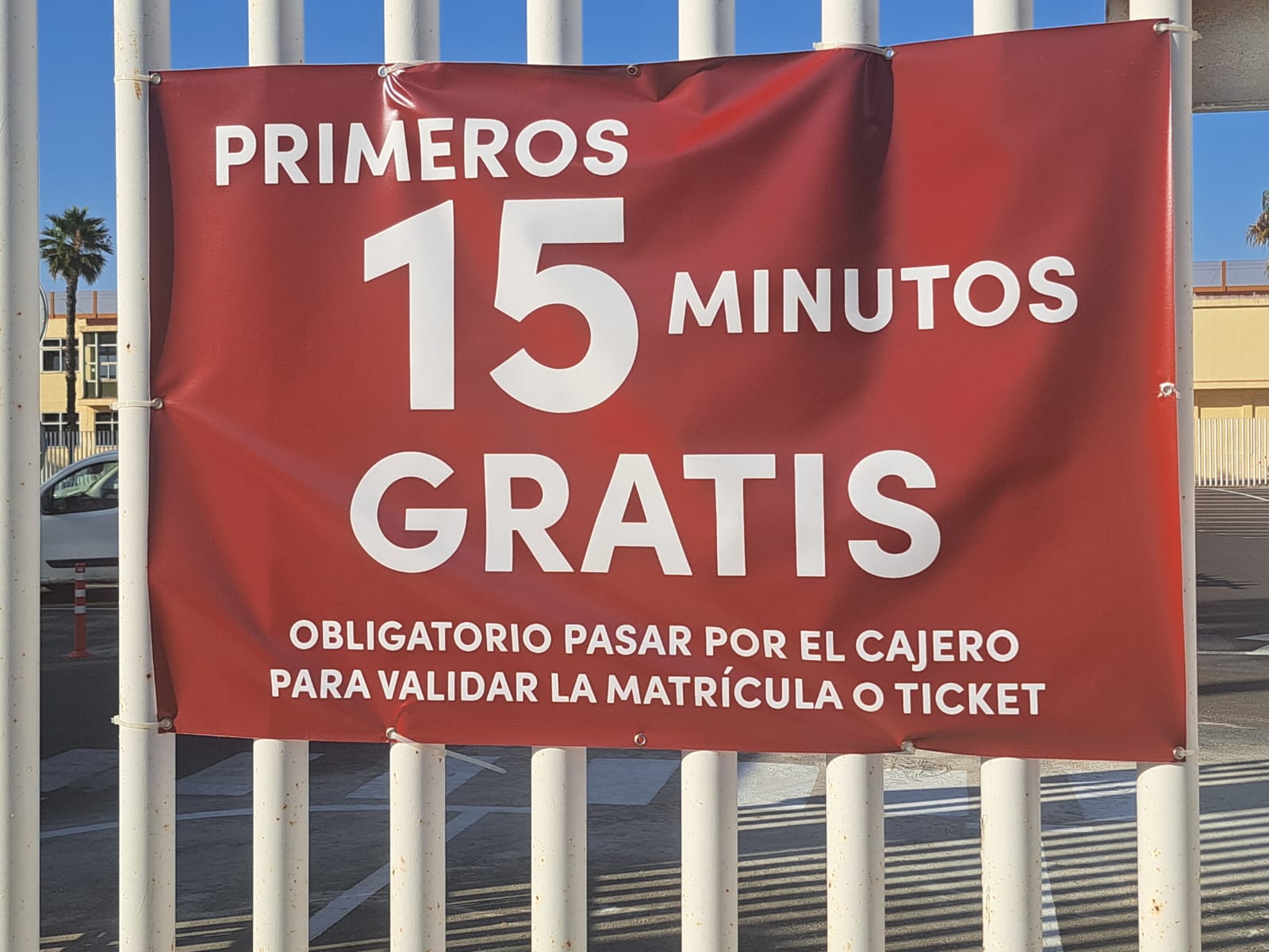 Los primeros 15 minutos de estacionamiento en el Parking de la Estación Marítima serán gratuitos
