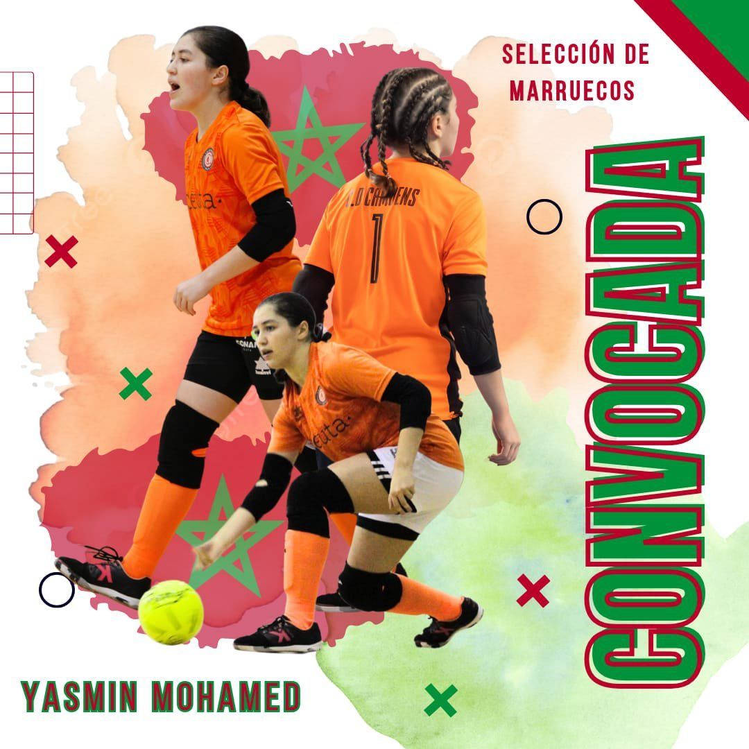 La joven jugadora Yasmin, del Camoens, convocada por la selección absoluta de Marruecos de fútbol sala