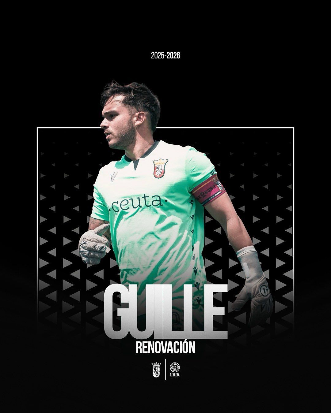 El guardameta Guille renueva con el AD Ceuta B