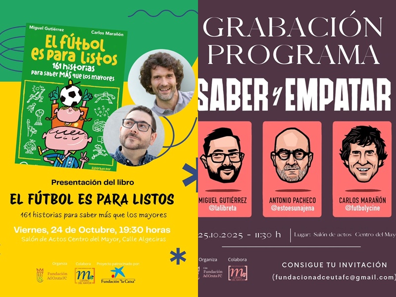 la Fundación Ad Ceuta FC organiza dos actividades culturales