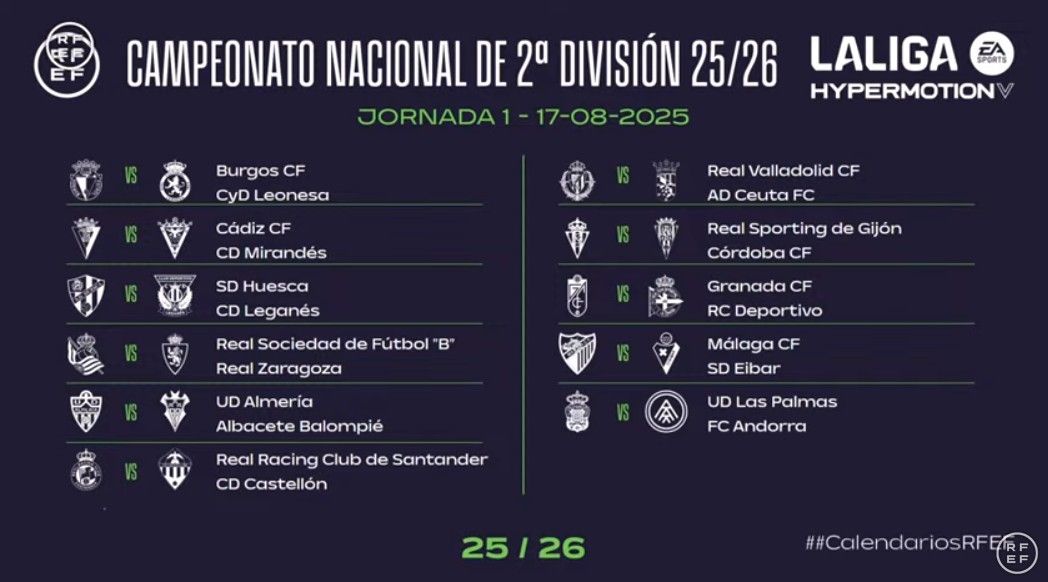 La AD Ceuta debutará en Liga Hypermotion en casa del Real Valladolid