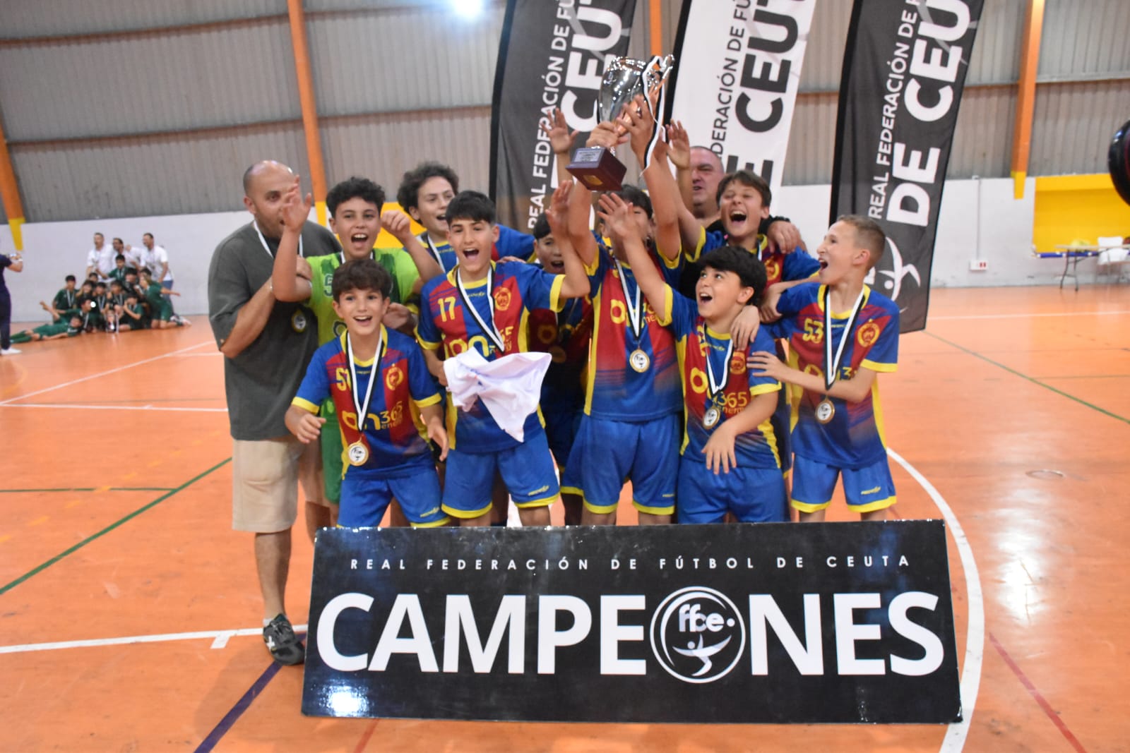 El CD Puerto de alevines se clasifica para la fase final de los Campeonatos de España de clubes base de fútbol sala. Foto de archivo