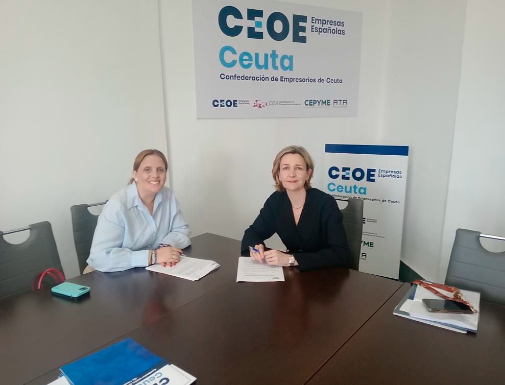 Ceuta Global Formación Marítima y la Confederación de Empresarios firman un convenio para fortalecer la formación en el sector marítimo-portuario