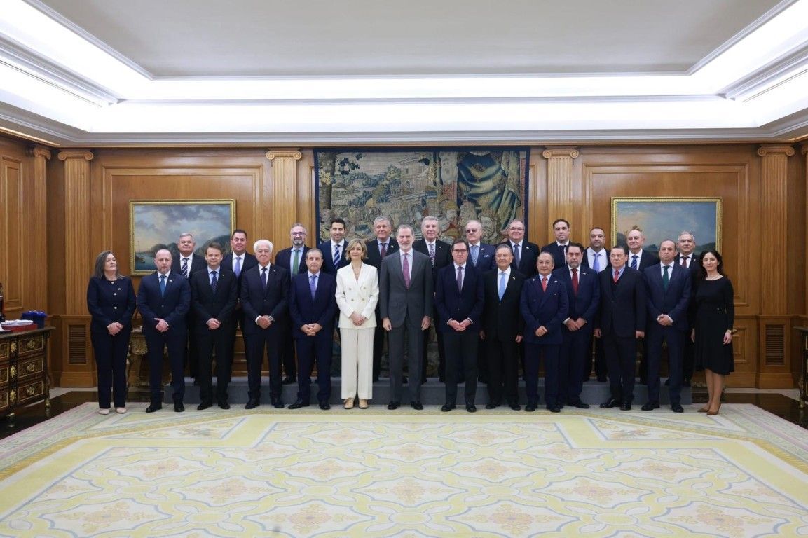 El rey recibe a la Confederación de Empresarios de Ceuta