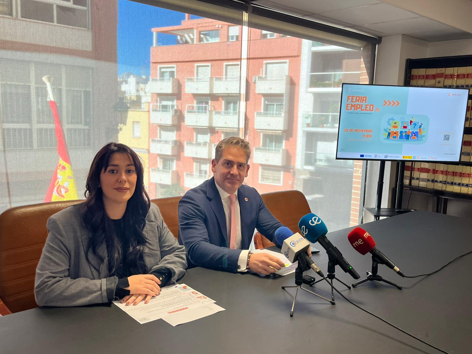 La Cámara de Comercio de Ceuta presenta la Feria de Empleo con 336 ofertas y más de 55 empresas participantes