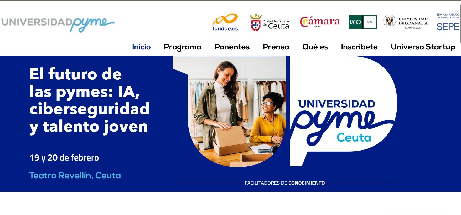 Ceuta acoge una nueva edición de Universidad Pyme centrada en la IA, la ciberseguridad y el talento joven