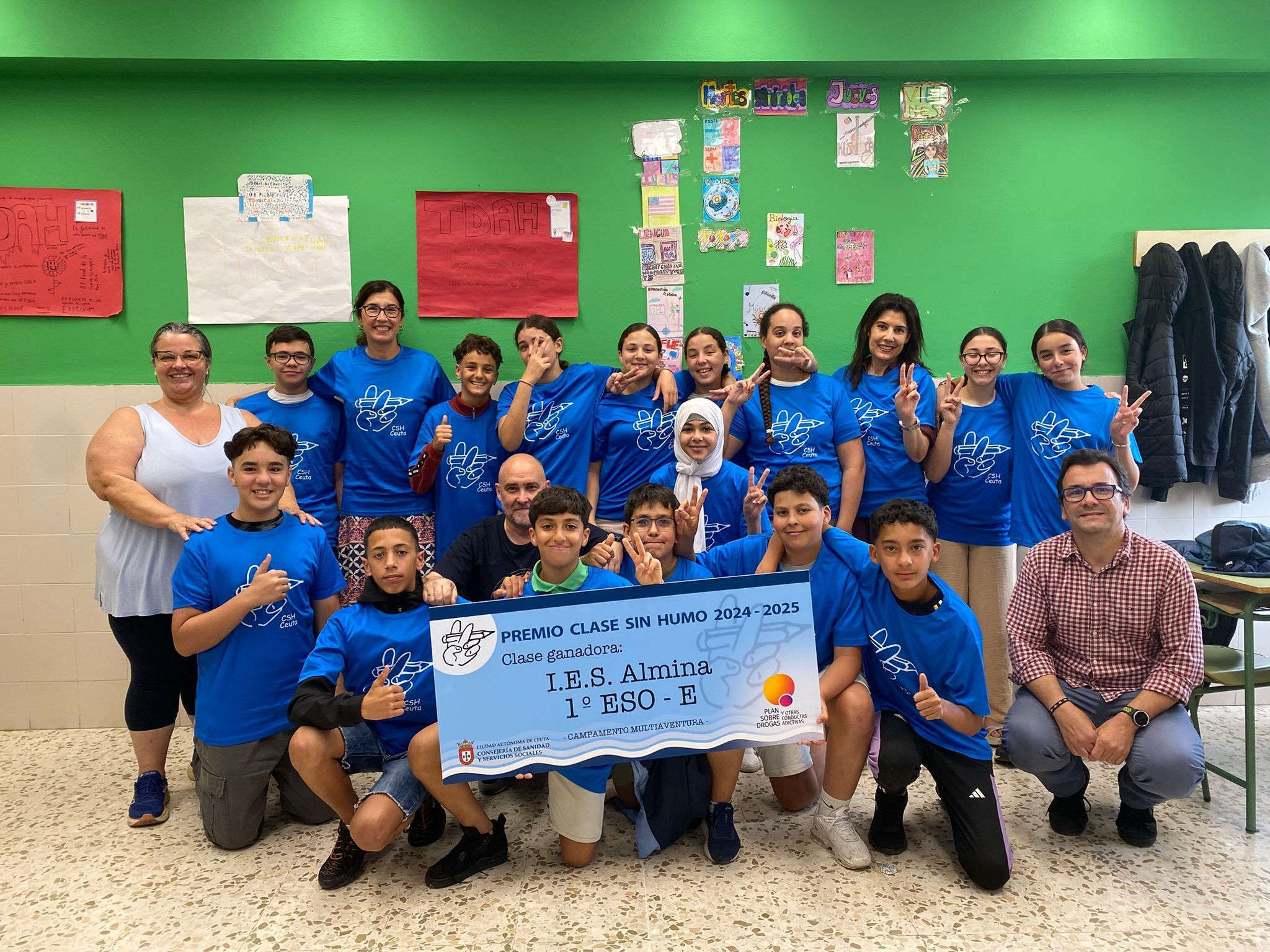El IES Almina gana el concurso “Clase Sin Humo”