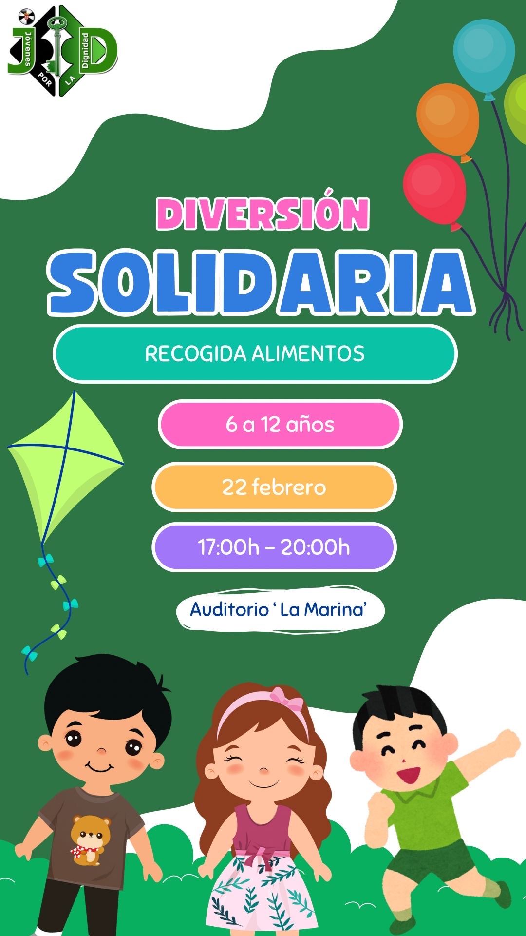 Jóvenes por la Dignidad organiza la segunda edición de ‘Diversión Solidaria’, una recogida de material escolar