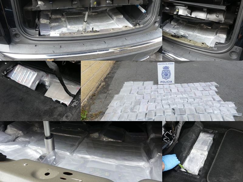 La Policía Nacional interviene 110 kilogramos de hachís