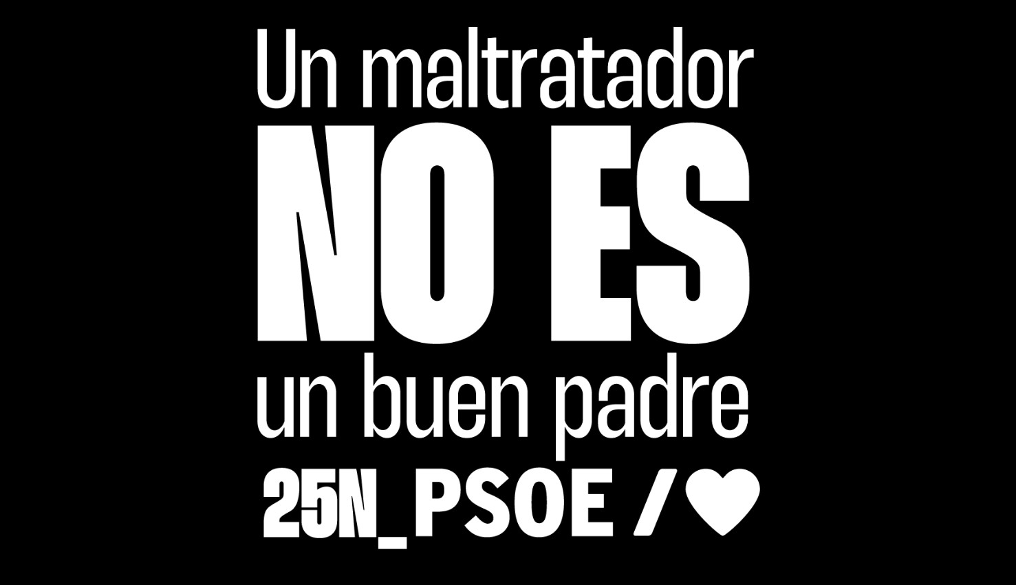 El PSOE lanza una campaña por el 25-N