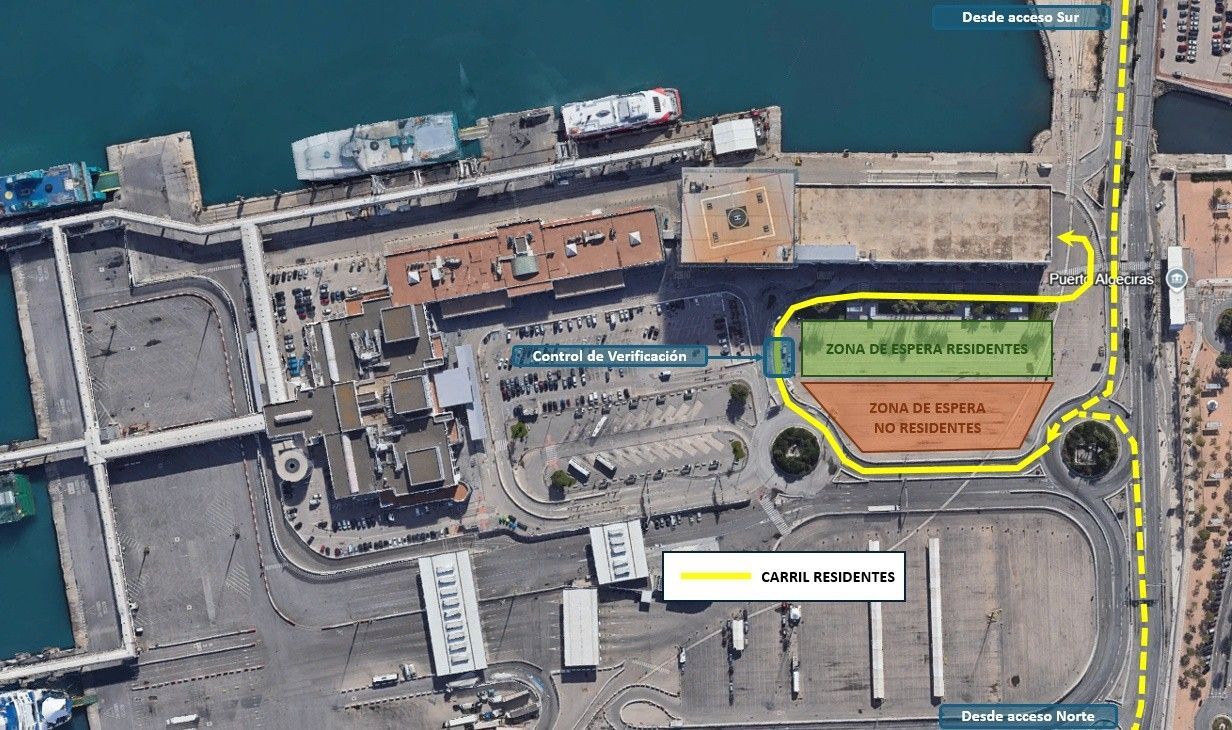 Los puertos de Ceuta y Algeciras coordinan el dispositivo de la OPE, con la apertura del carril de residentes