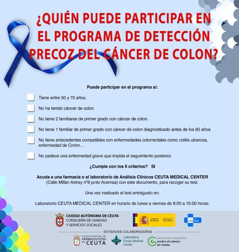 Ya se puede recoger el kit para el test sangre oculta en heces para el cribado de cáncer colorrectal