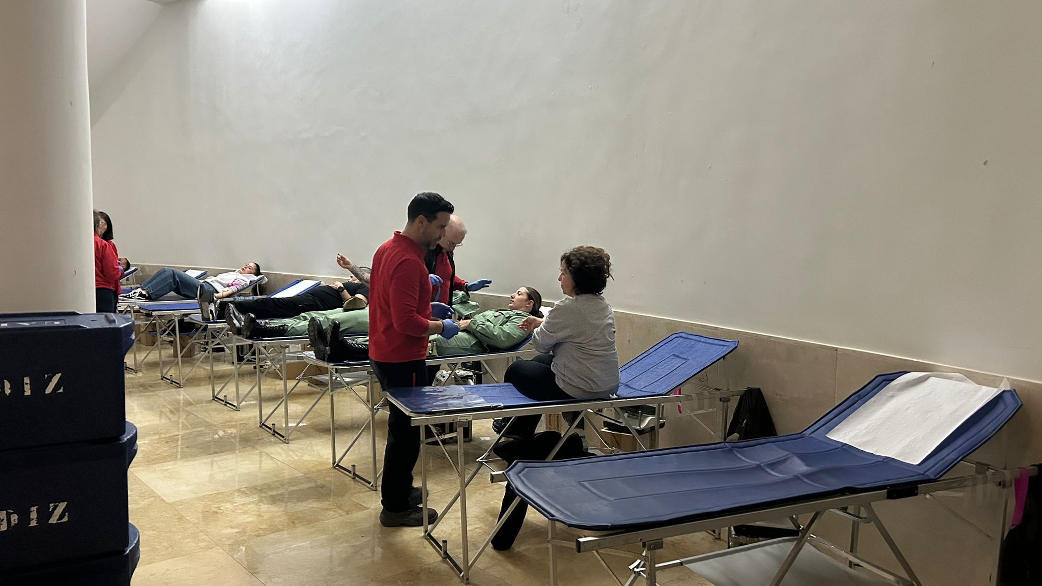 Donación de sangre durante la jornada del día de ayer