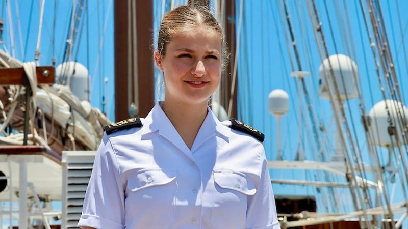 La princesa Leonor llega a Ceuta a bordo de la fragata “Blas de Lezo”
