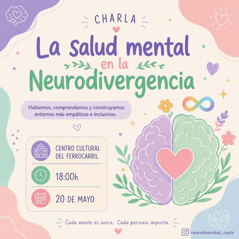 Neurodiversidad Ceuta organiza una charla sobre salud mental y neurodivergencia