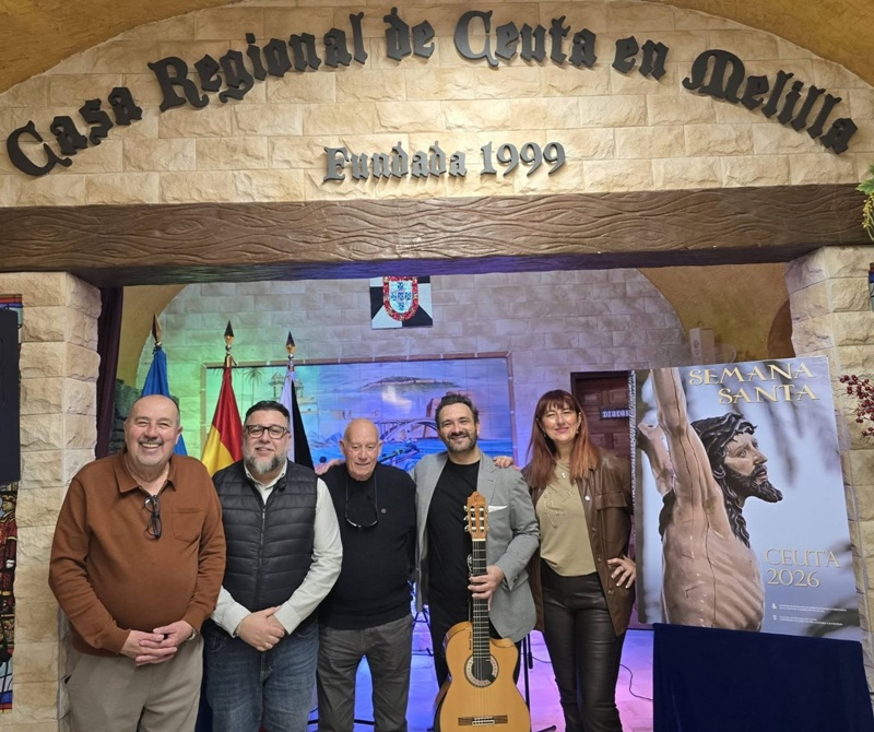 La Casa Regional de Ceuta en Melilla llena de emoción la antesala de la Semana Santa con una velada cultural innovadora