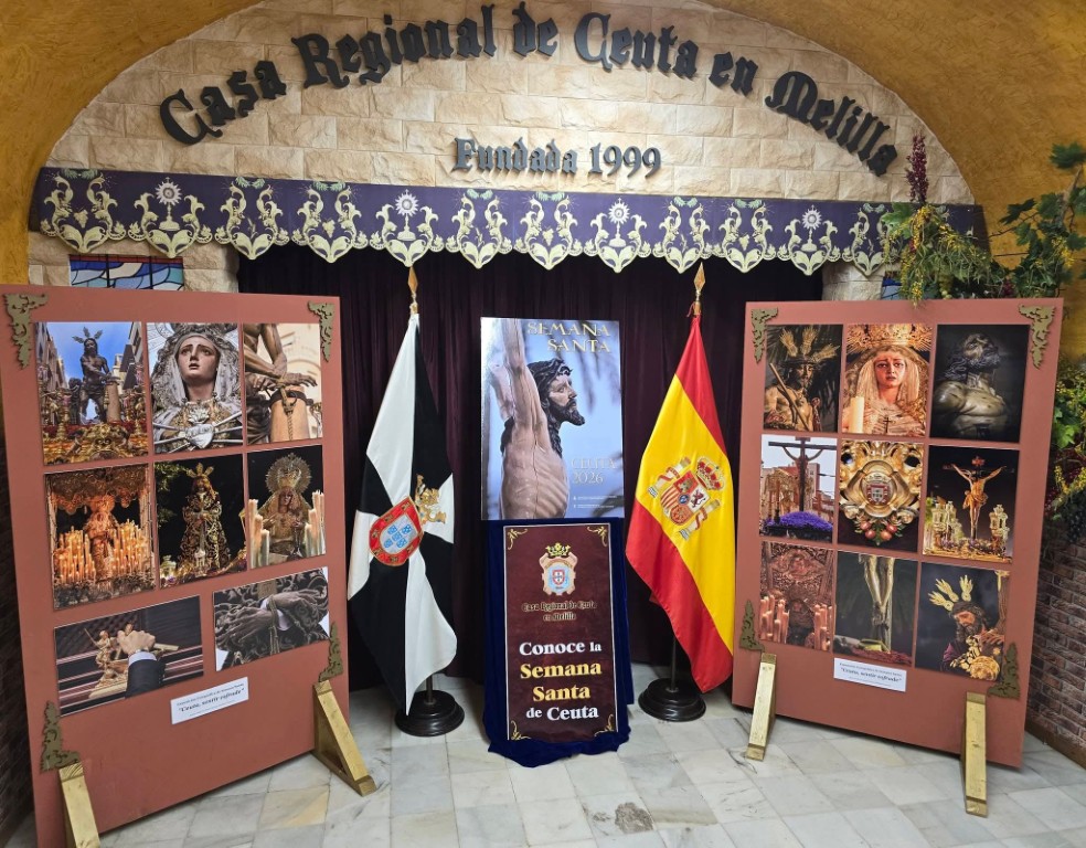 La Casa Regional de Ceuta en Melilla acerca la Semana Santa ceutí con la exposición “Ceuta, sentir cofrade”