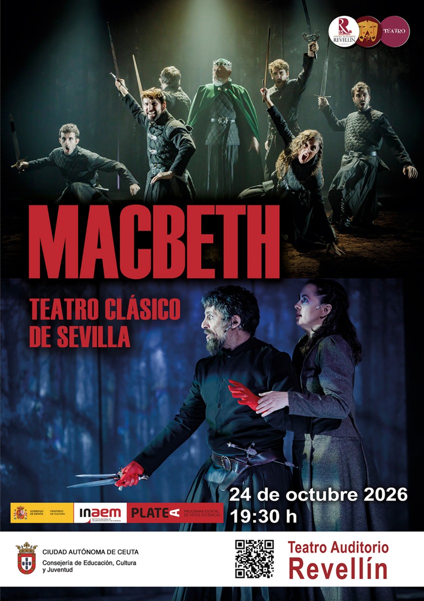 La compañía Teatro Clásico de Sevilla pondrá en escena en Ceuta la obra “Macbeth”