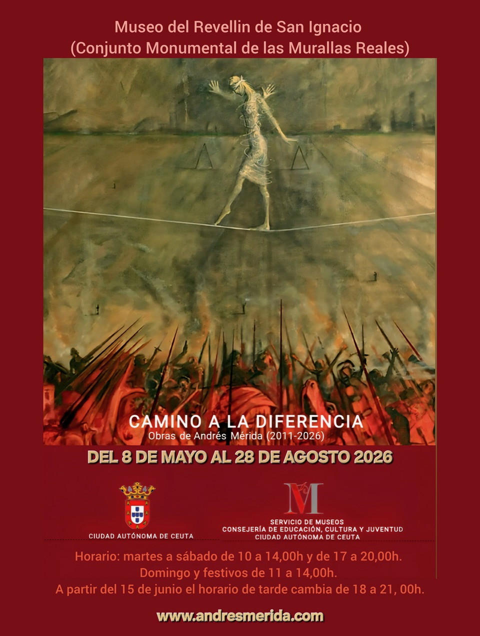 El artista Andrés Mérida presenta en Ceuta una retrospectiva con más de un centenar de obras
