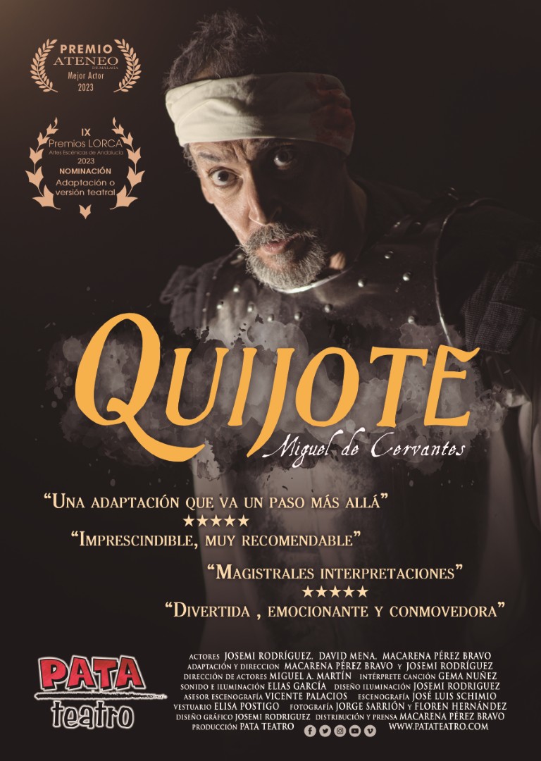 El clásico de Cervantes llega esta tarde a la Plaza de los Reyes con la representación de ‘Quijote’